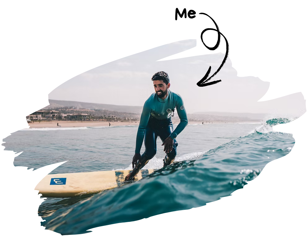Ibrahim surfing